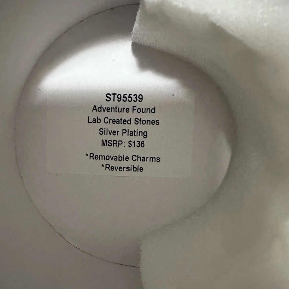 Bomb party Elegant Silver plated COMPASS Bracelet stack - Picture 7 of 8